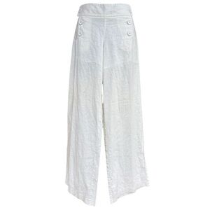 Kenar womens wide leg linen cotton mix, pants size 8 liner shorts under Preloved